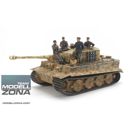 Tamiya 1:35 German Tiger I Late Version - w/Ace Commander & Crew Set - model la scara