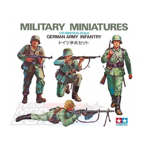 Tamiya - 1:35 Fig.-Set Dt. Infanterie - német lövészek 4 figura