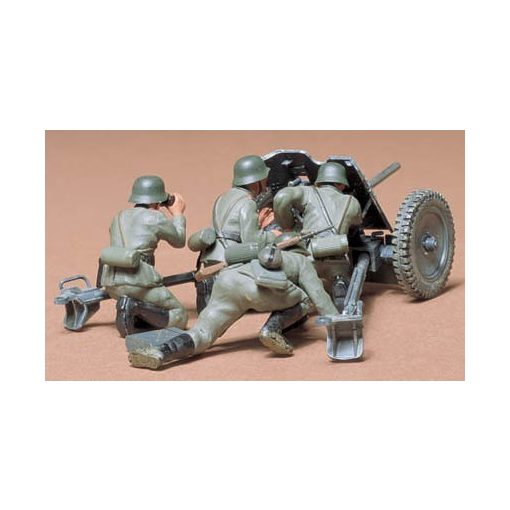 Tamiya German 37mm Anti-tank Gun - model la scara