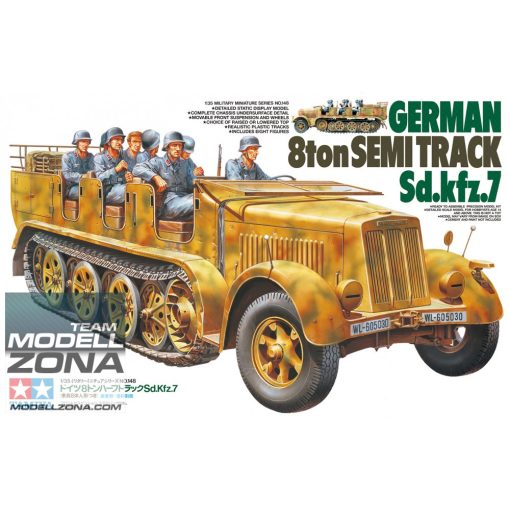 Tamiya - 1:35 WWII SdKfz.7 8to Halbkette (8) - model la scara