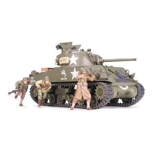 Tamiya U.S. M4A3 Sherman 75mm Gun - model la scara