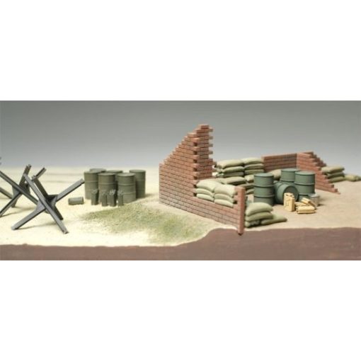 Tamiya Brick Wall/Sand Bag/Barricade - model la scara