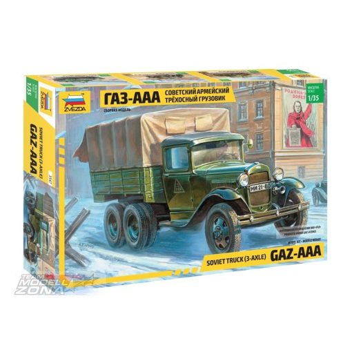 Zvezda GAZ-AAA Soviet Truck - model la scara