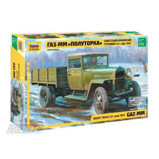 Zvezda Gaz-MM mod.1943 Soviet Truck WWII - model la scara