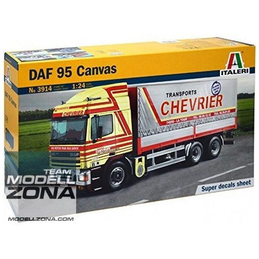 Italeri - 1:24 Daf 95 Canvas- model la scara