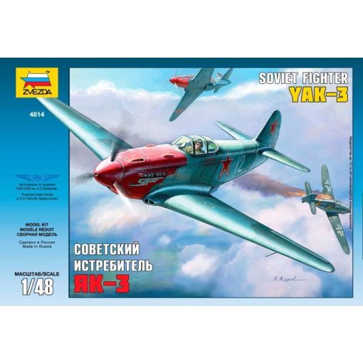 Zvezda YAK-3 Soviet WWII Fighter - model la scara