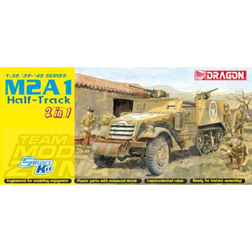 Dragon - 1:35 M2A1 Half-Track - kettő az  egyben model la scara (§) 