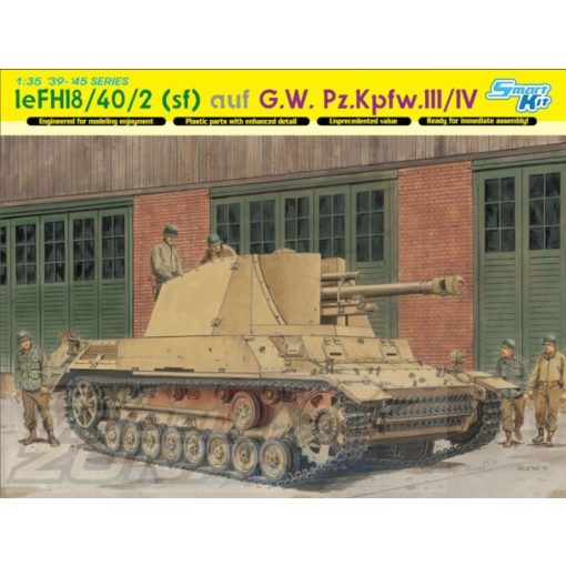 Dragon - 1:35 LeFH18/40/2(Sfl)a.G.W.PzKpfw.III/IV - model la scara (*)