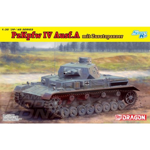 Dragon - 1:35 PzKpfw.IV Ausf.A Up-Armored Version - model la scara (*)