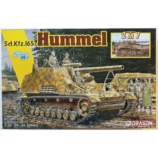 Dragon - 1:35 Sd.Kfz.165 Hummel Early/Late Production - kettő az egyben model la scara készlet (§) 