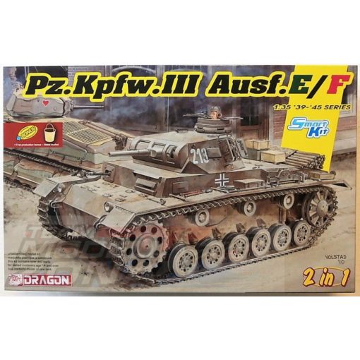  Dragon - 1:35 Pz.Kpfw.III Ausf.E/F (2in1) - model la scara