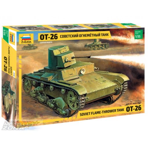 Zvezda 1:35 T-26 Flamethrower - model la scara (*)