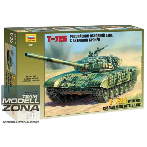 Zvezda 1:35 T-72 w/ERA - model la scara