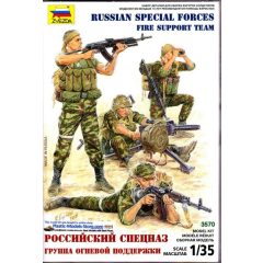   Zvezda Russian Special Forces, Fire support Team - model la scara