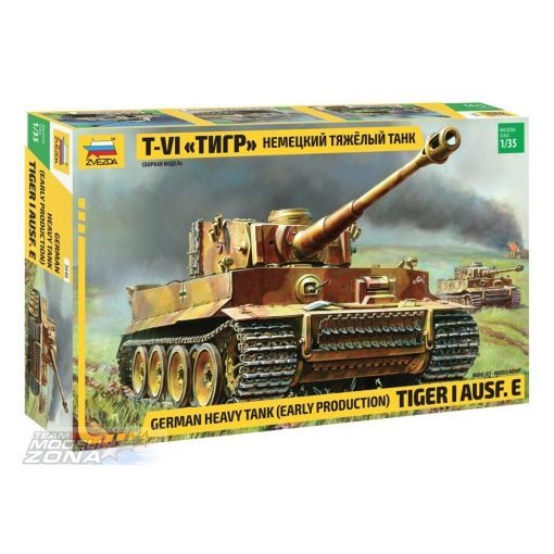 Zvezda - 1:35 Tiger I Early (Kursk) - model la scara