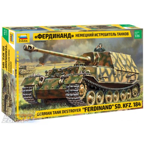 Zvezda 1:35 Sd. Kfz.184 “Ferdinand Tiger “ - model la scara