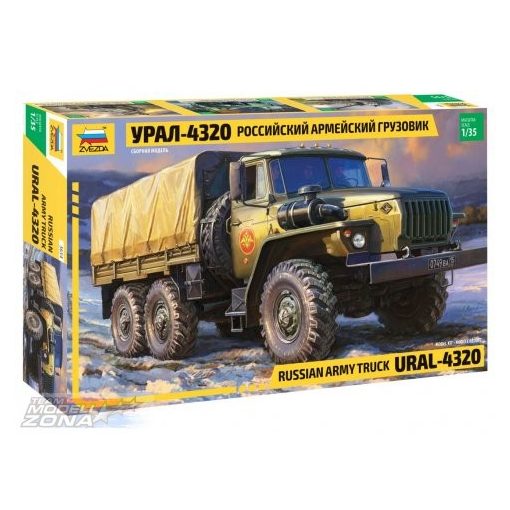 zvezda 1:35 Ural 4320 - Russischer Truck - model la scara