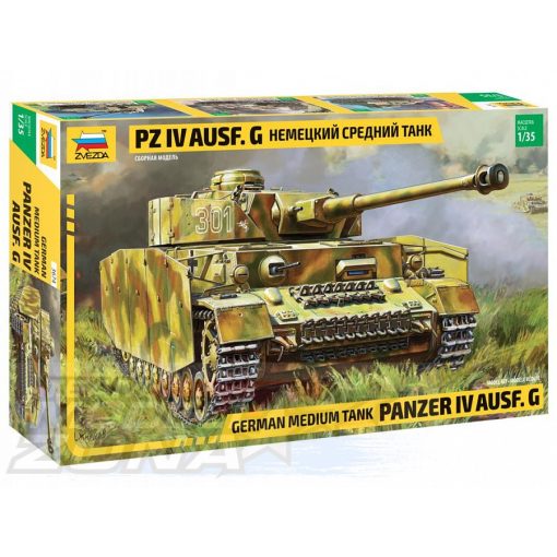 Zvezda - 1:35 Panzer IV Ausf.G (Sd.Kfz.161) - model la scara