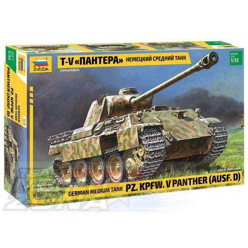 Zvezda - 1:35 Pz.Kpfw. V "Panther Ausf. D - model la scara