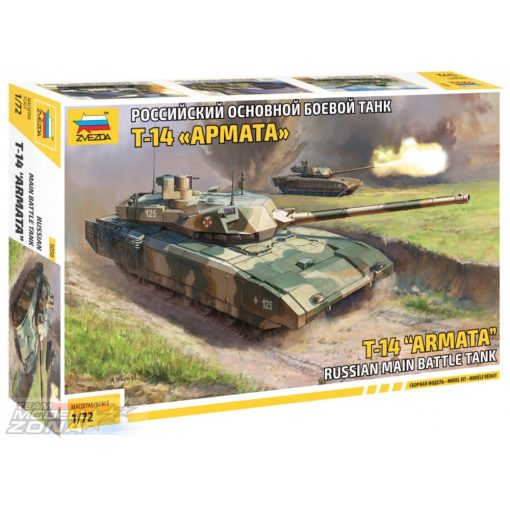 Zvezda 1:72 T-14 Armata Russian Battle Tank - model la scara