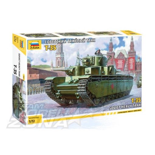 Zvezda - 1:72 Soviet heavy tank T-35 - model la scara