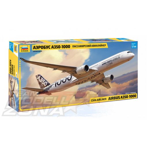 ZVEZDA - 1:144 Airbus A350-1000 - utasszállító repülő - model la scara