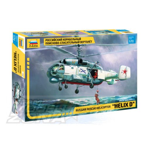 Zvezda - 1:72 Russian rescue helicopter "Helix D" - model la scara