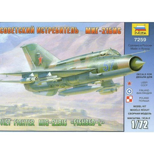 Zvezda MiG-21bis Soviet Fighter - model la scara