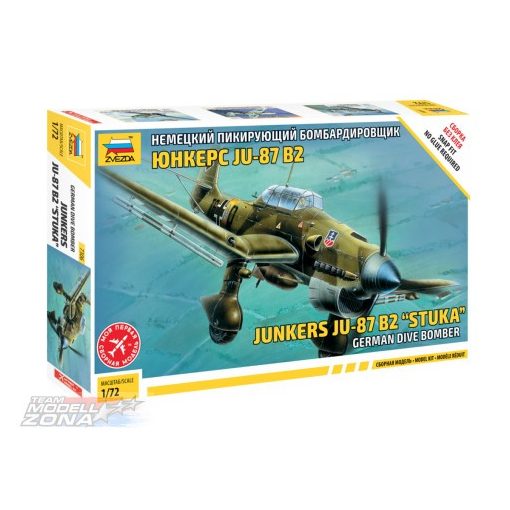 zvezda 1:72 Junkers JU-87 B-2 Stuka- model la scara