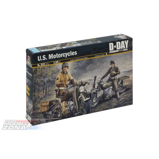 Italeri U.S. MOTORCYCLES - model la scara