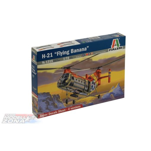 Italeri 1:72 H-21 Flying Banana - model la scara