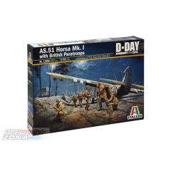   Italeri AS.51 HORSA Mk.I with BRITISH PARATROOPS - model la scara