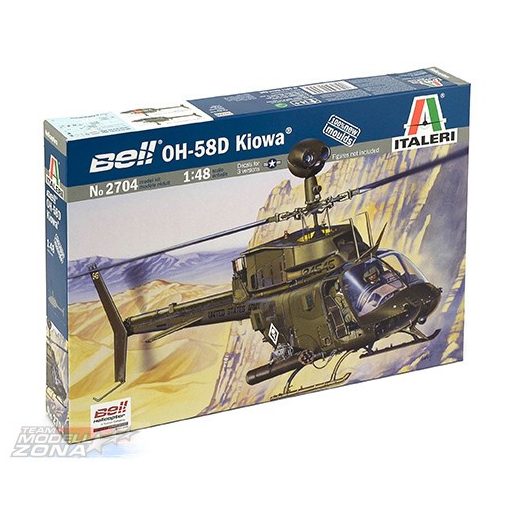 Italeri 1:48 Bell OH-58D Kiowa - model la scara