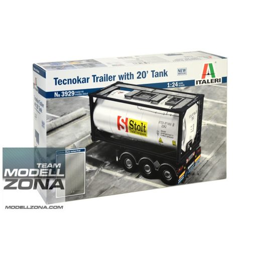 Italeri - 1:24 TECNOKAR TRAILER WITH 20' TANK - model la scara