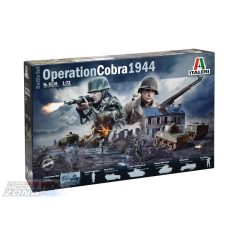   Italeri - OPERATION COBRA 1944 (BATTLE SET) - dioráma model la scara szett - 50 darabos