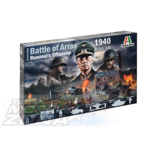 Italeri - 1:72 WWII Battle Set: Battle of Arras'40 - dioráma model la scara