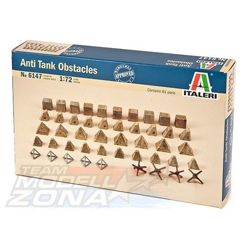 Italeri ANTITANK OBSTACLES - model la scara