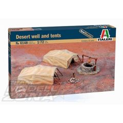 Italeri DESERT WELL & TENTS - model la scara