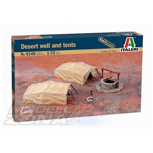 Italeri DESERT WELL & TENTS - model la scara