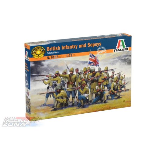 Italeri - BRITISH INFANTRY AND SEPOYS - dioráma model la scara szett