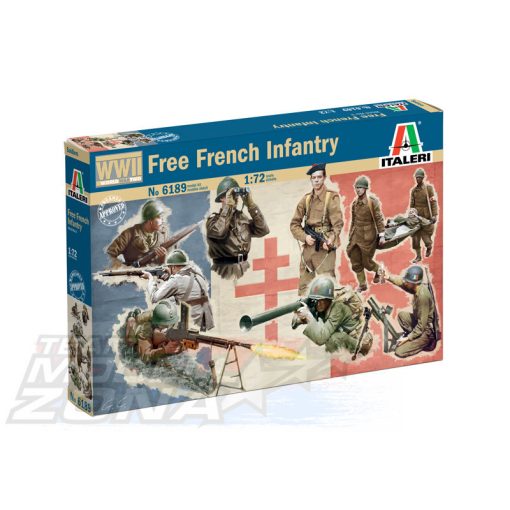 Italeri - 1:72 Frech Infantry WWII - figura szett - model la scara