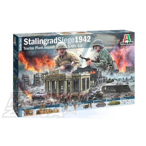 Italeri - STALINGRAD SIEGE 1942 - BATTLE DIORÁMA model la scara SZETT