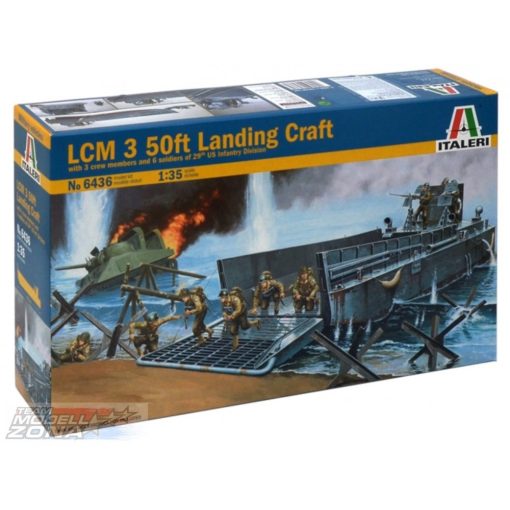 Italeri LCM 3 FT Landing Craft- model la scara