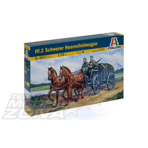 Italeri Hf.2 Schwerer Heeresfeldwagen - model la scara