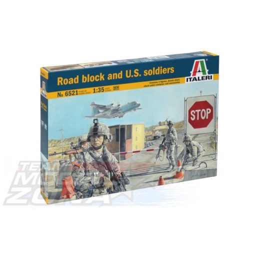 Italeri Road Block and U.S. Soldiers - model la scara