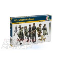   Italeri - 1:35 U.S. INFANTRY ON BOARD - model la scara figura szett (10 db)