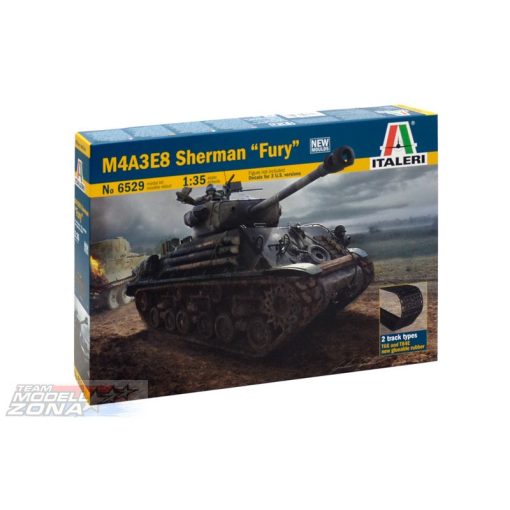 Italeri - 1:35 "M4A3E8 Sherman Fury" - model la scara