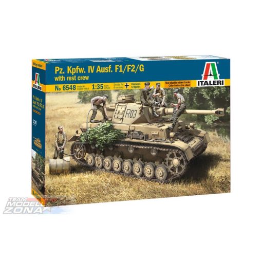 Italeri - 1:35 Pz.Kpfw. IV Ausf.F1/F2/G EARLY WITH REST CREW - model la scara