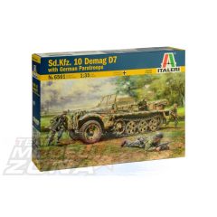   Italeri - 1:35 Sd. Kfz. 10 Demag D7 with German Paratroopers - model la scara