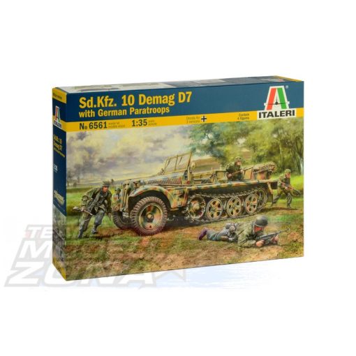 Italeri - 1:35 Sd. Kfz. 10 Demag D7 with German Paratroopers - model la scara